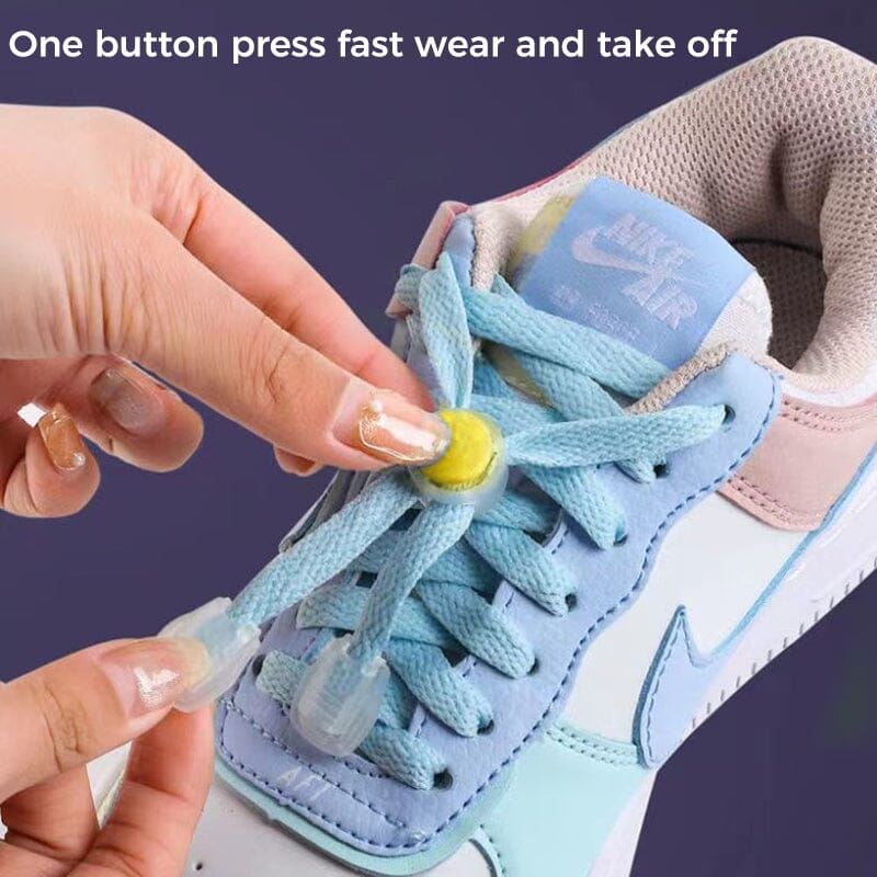 Illustration of Shoelaces With Micro Adjustable Friction Grips